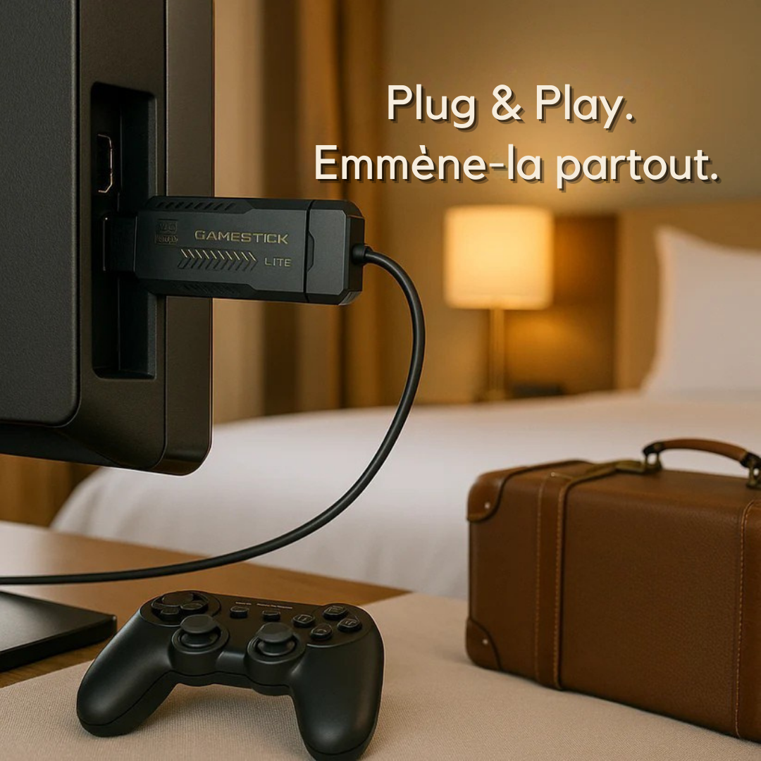 GameStick TV Lite – Console rétro + milliers de jeux intégrés