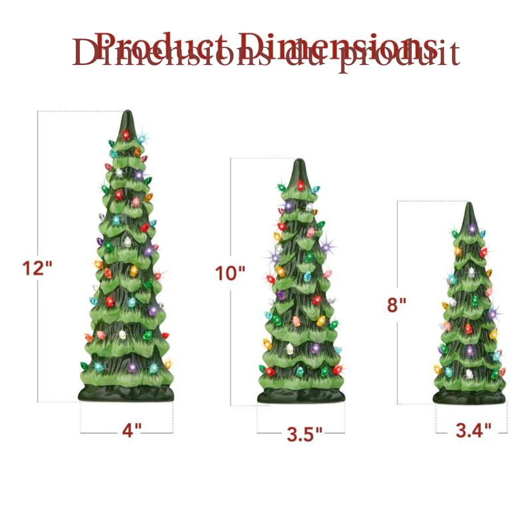 Sapin LED en Céramique – Ambiance Féérique Instantanée