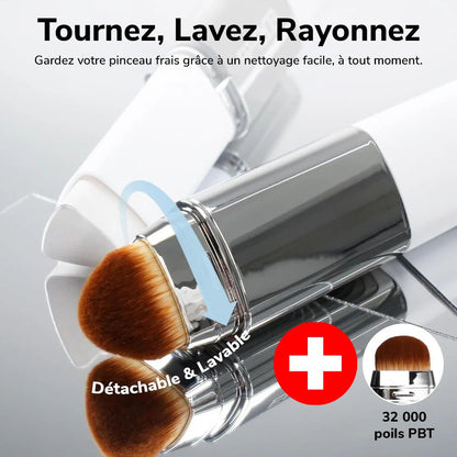 Fond de teint 2-en-1 avec pinceau intégré