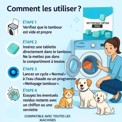 Proprify™ - Tablettes de Nettoyage pour Machine à Laver – Pour un Entretien Facile et Efficace