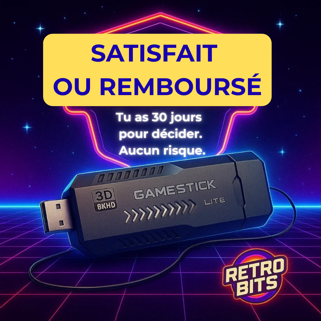 GameStick TV Lite – Console rétro + milliers de jeux intégrés