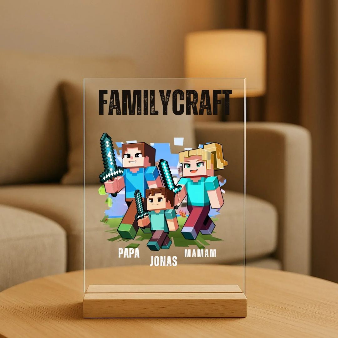 CraftPanel™ – Plaque Acrylique Personnalisée Familiale