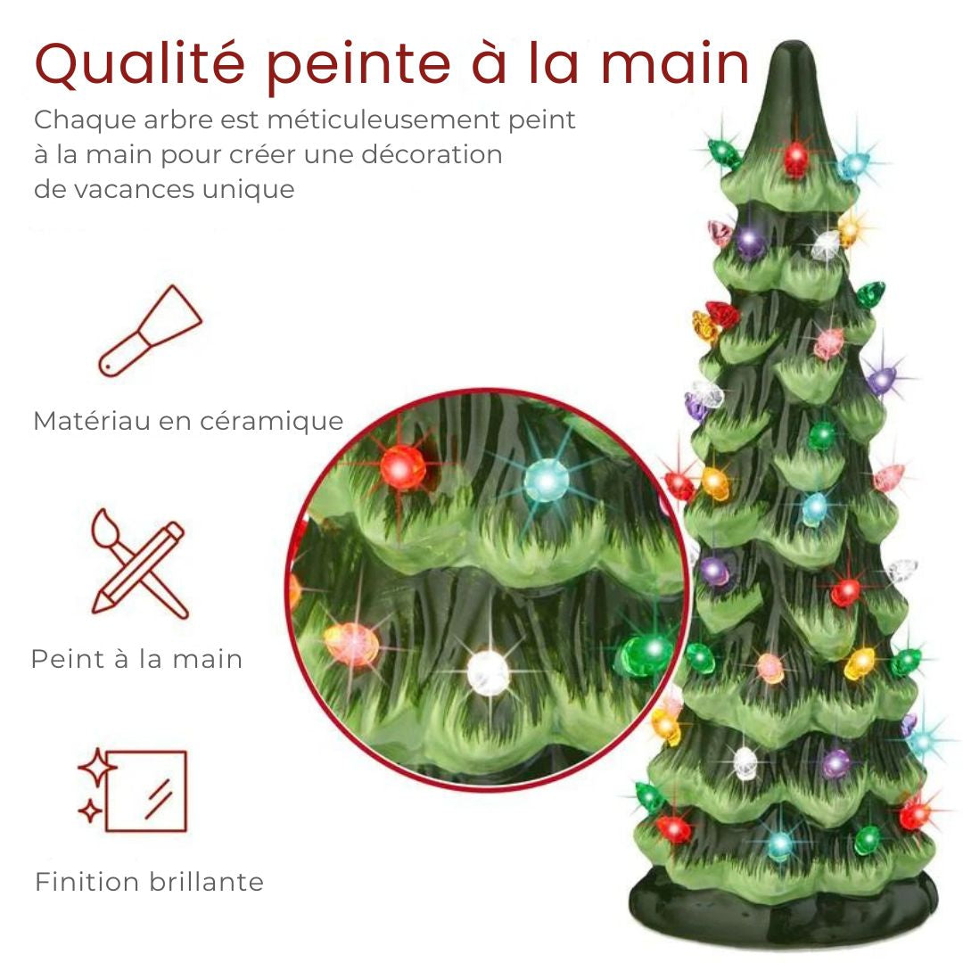 Sapin LED en Céramique – Ambiance Féérique Instantanée