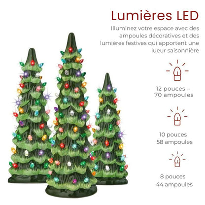 Sapin LED en Céramique – Ambiance Féérique Instantanée
