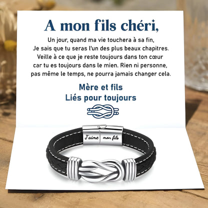 Bracelet Infini™ – Un Lien Éternel entre Mère et Fils
