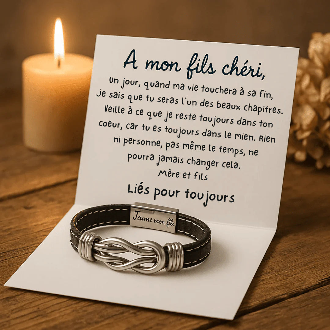 Bracelet Infini™ – Un Lien Éternel entre Mère et Fils